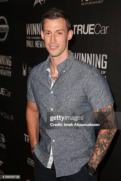 Staff Sergeant Joey Jones attends the charity screening of 'WINNING: The Racing Life Of Paul Newman' at the El Capitan Theatre on April 16, 2015 in...