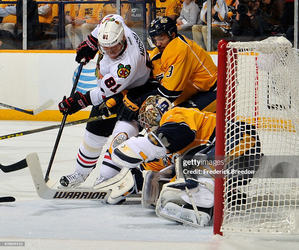 Chicago Blackhawks v Nashville Predators - Game One