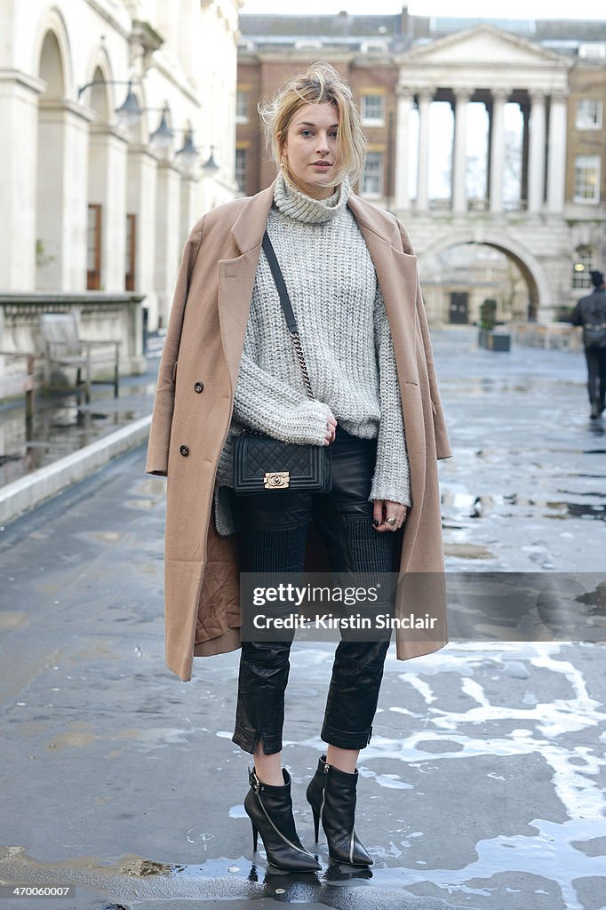 Street Style - London Collections: WOMEN AW14 - February 14 To February 18, 2014