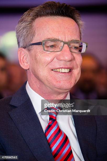 German Interior Minister Thomas de Maiziere attends the 17th European Police Congress on February 18, 2014 in Berlin, Germany. The 'European Police...