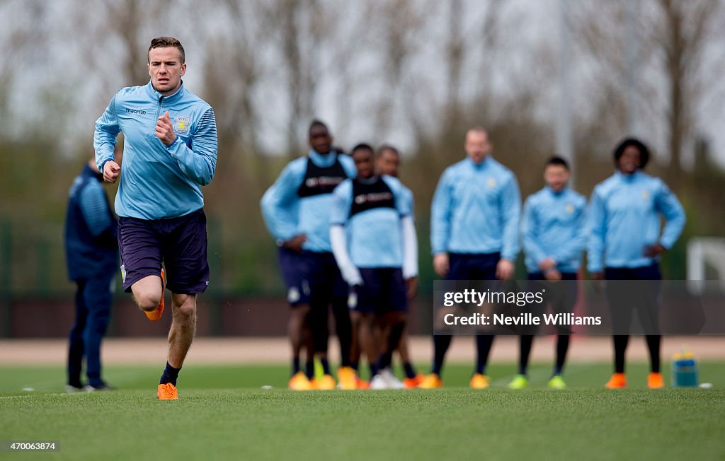 Aston Villa Training and Press Conference