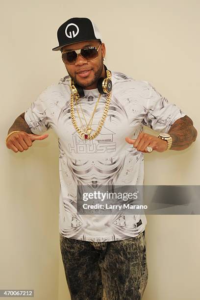 Flo Rida Visits Miami Radio Station Photos and Premium High Res ...