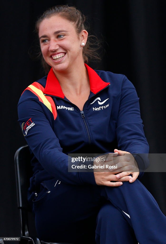 Official Draw: Argentina v Spain - Fed Cup