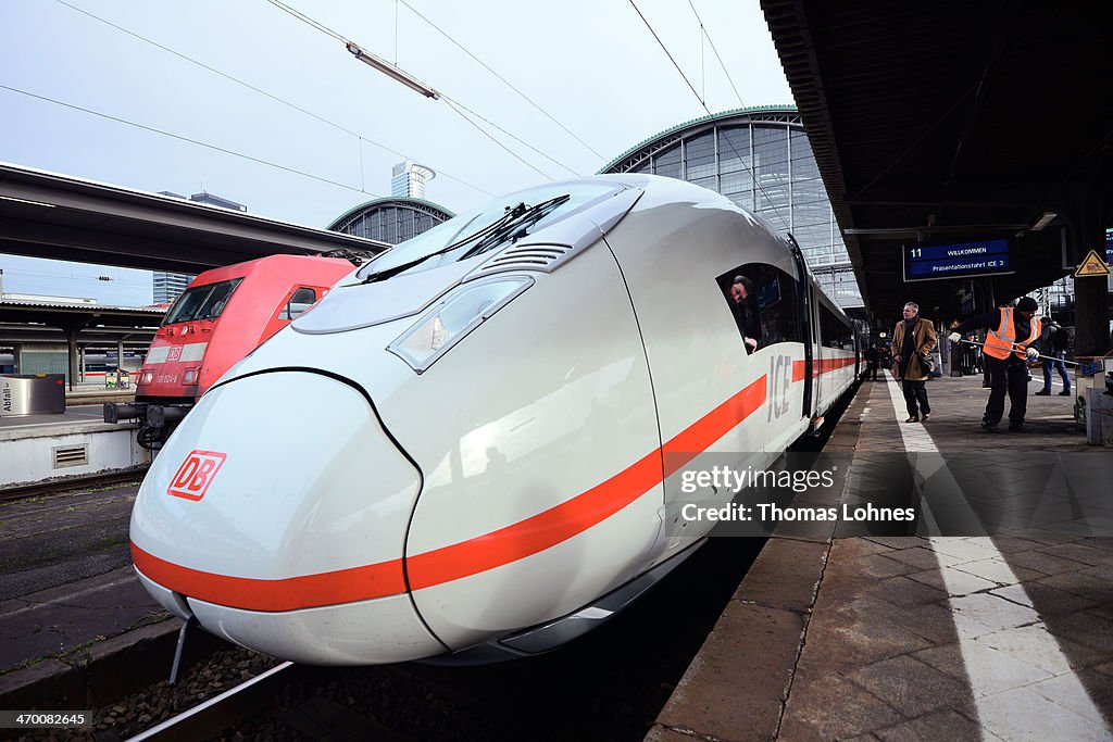 Ice3 Train The latest generation of the ICE 3 Deutsche Bahn high-speed train ...