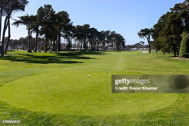 General view of the tee box on the par 5 ninth hole, which will play as the 18th hole during the 2015 World Golf Championships-Cadillac Match Play,...