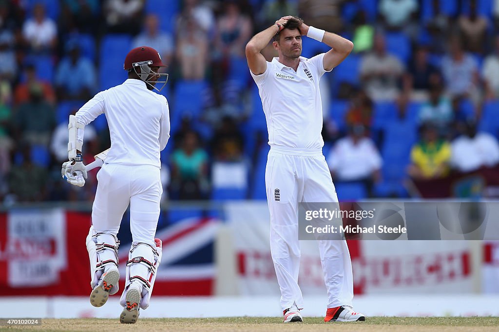 West Indies v England - 1st Test: Day Five