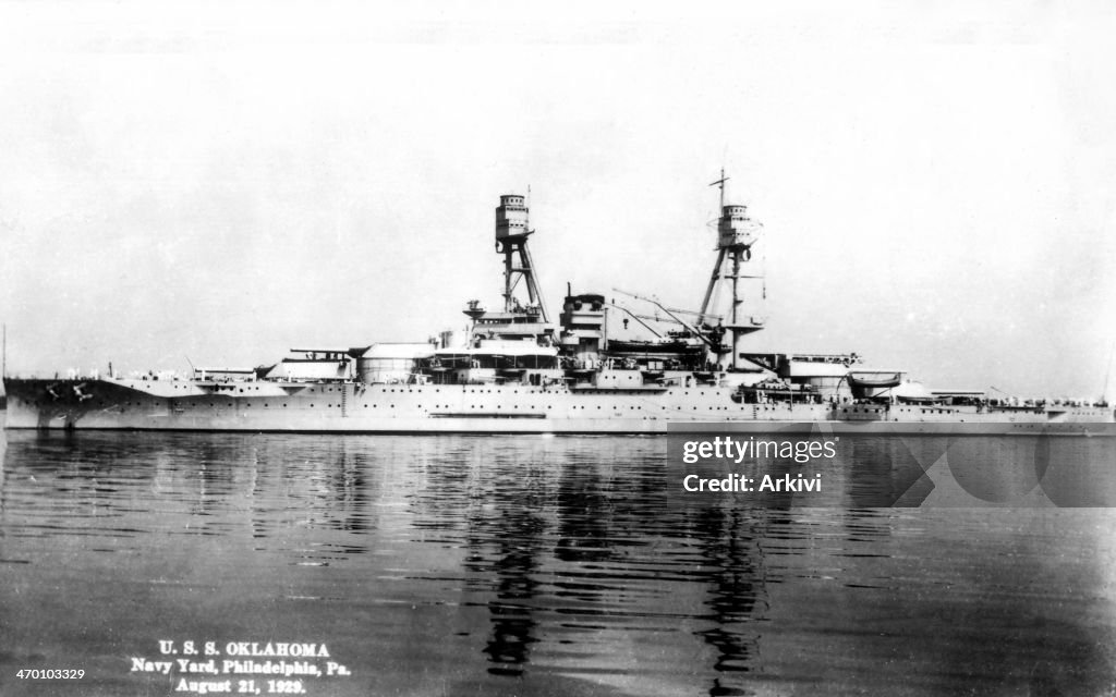 United States Navy Battleship USS Oklahoma