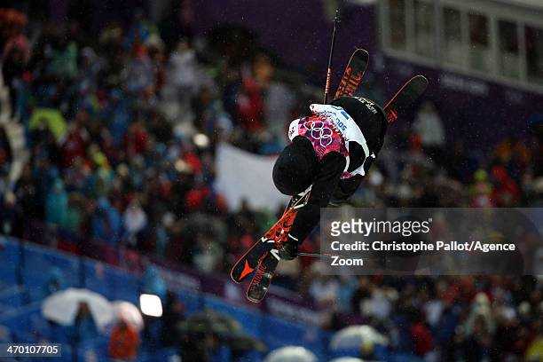 Josiah Wells of New Zealand competes during the Freestyle Skiing Men's Halfpipe at the Rosa Khutor Extreme Park on February 18, 2014 in Sochi, Russia.