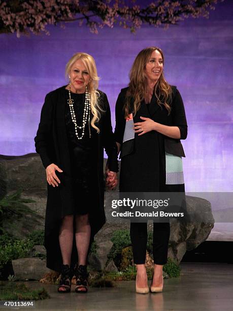 Ines and Veronica Di Santo attend the Ines Di Santo Bridal Spring/Summer 2016 Runway Show on April 17, 2015 in New York City.