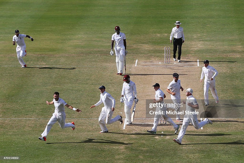 West Indies v England - 1st Test: Day Five