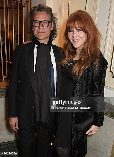 George Waud and Charlotte Tilbury attend The Backstage Gala in aid of The Naked Heart Foundation at The London Coliseum on April 17, 2015 in London,...