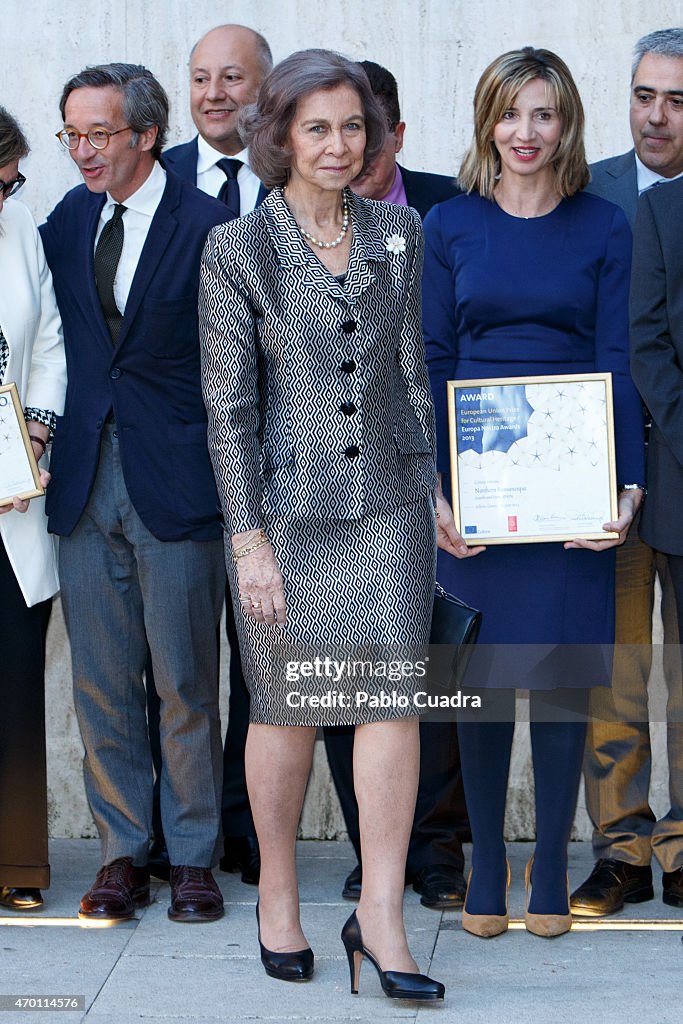 Queen Sofia Attends Europa and Hispania Nostra Awards in Madrid