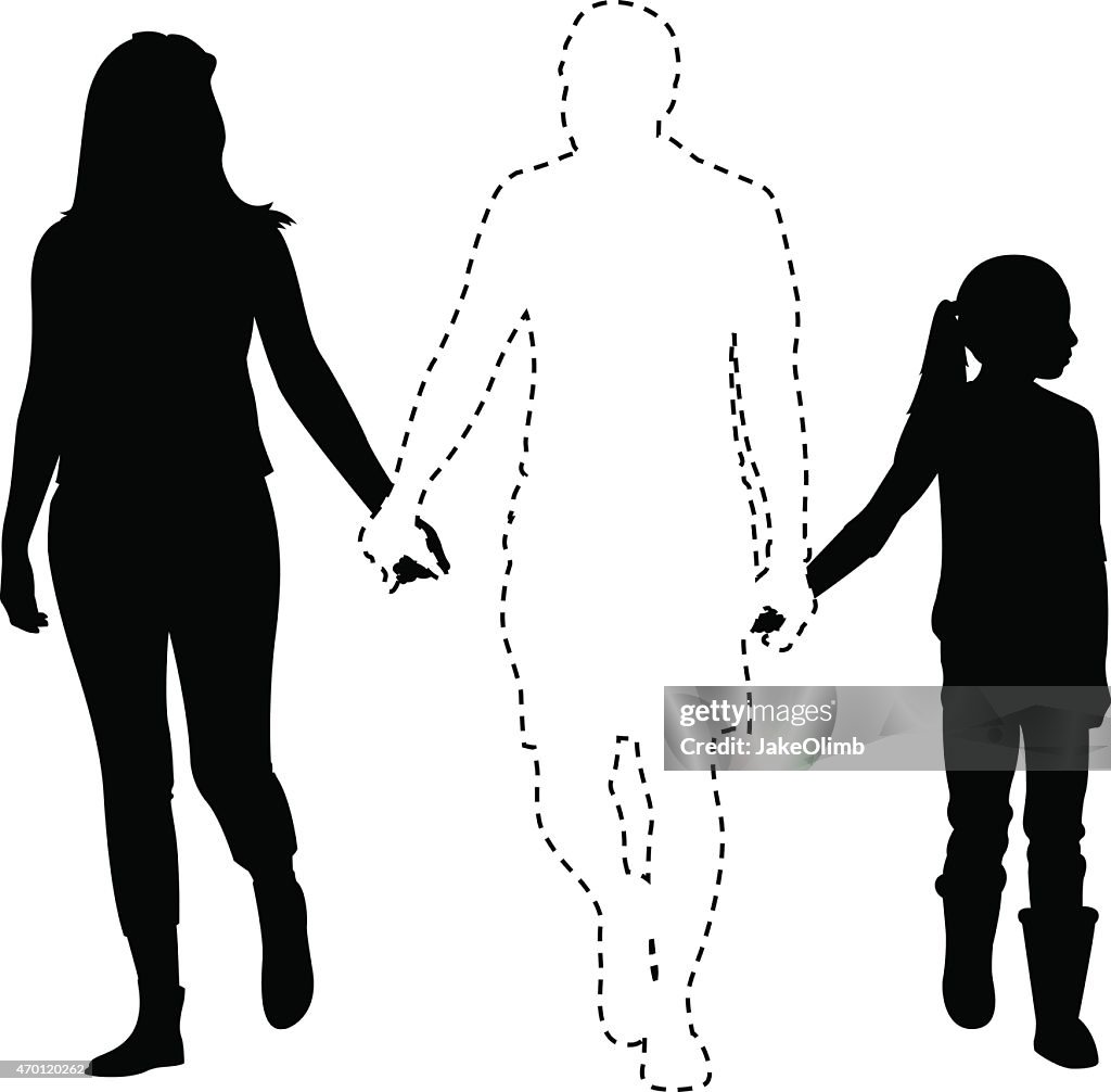 Missing Father Silhouette