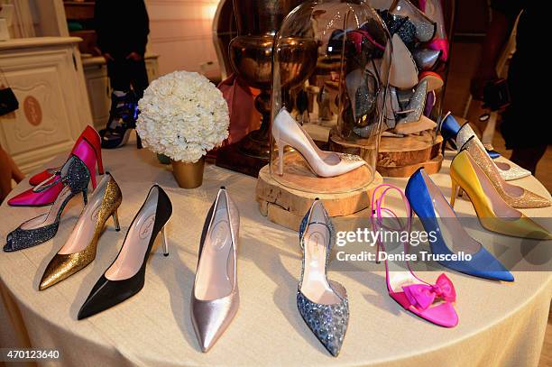 View inside the pop-up boutique during the launch of Sarah Jessica Parker's SJP Pop-Up with Zappos Couture in The Shops at Crystals at Aria Las Vegas...