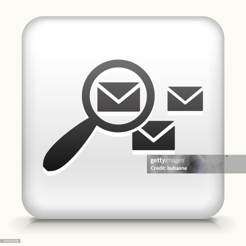 Bouton Carré blanc avec e-mail recherche