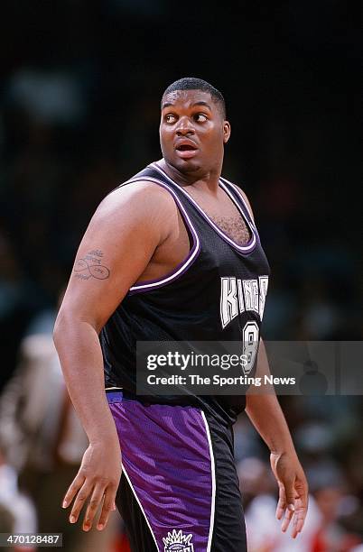 Oliver Miller of the Sacramento Kings during the game against the Houston Rockets on February 10, 1999 at Compaq Center in Houston, Texas.