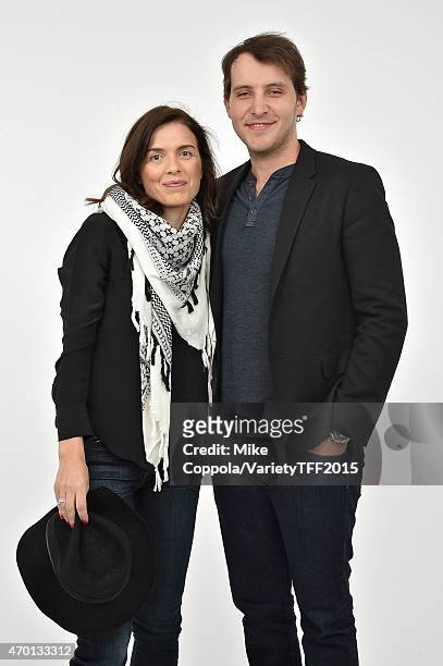 Diane Bell and Greg Ammon from "Bleeding Heart" appear at the 2015 Tribeca Film Festival Getty Images Studio on April 16, 2015 in New York City.