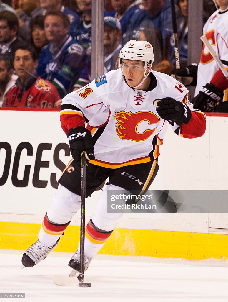 Calgary Flames v Vancouver Canucks - Game One