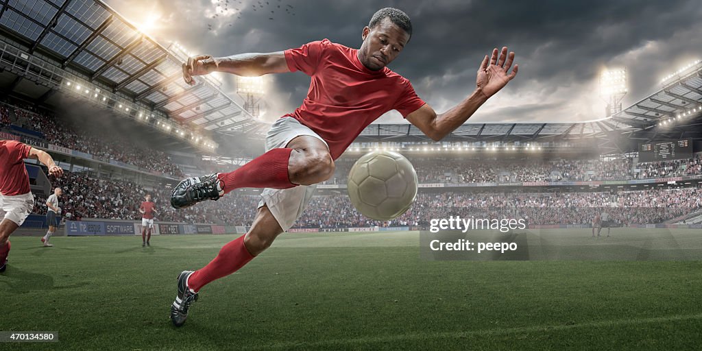 Soccer Hero In Action