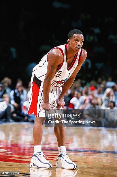 Steve Francis of the Houston Rockets during the game against the San Antonio Spurs on November 5, 1999 at Compaq Center in Houston, Texas.