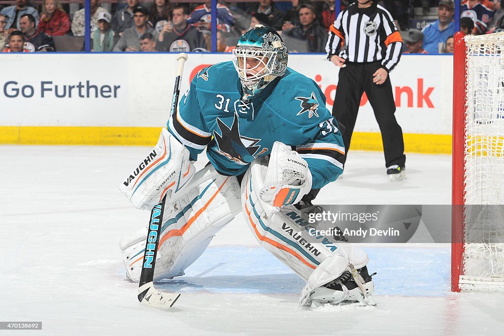 San Jose Sharks v Edmonton Oilers