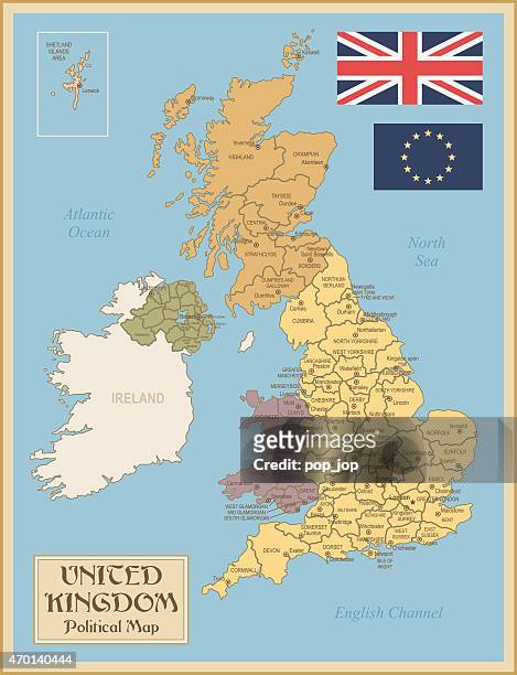 vintage map of united kingdom - greater manchester map stock illustrations
