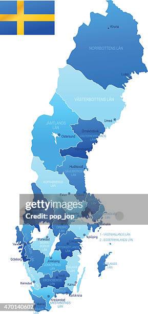 illustrazioni stock, clip art, cartoni animati e icone di tendenza di mappe di svezia - malmö