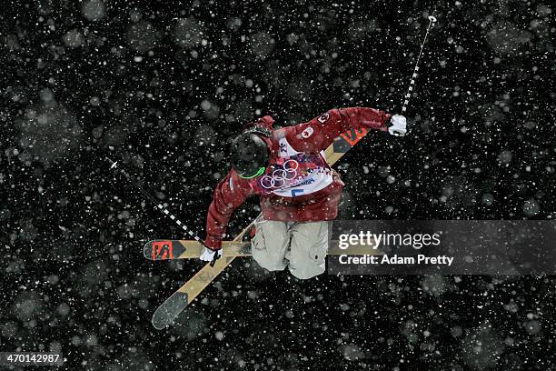 Noah Bowman of Canada competes in the Freestyle Skiing Men's Ski Halfpipe Finals on day eleven of the 2014 2014 Winter Olympics at Rosa Khutor...