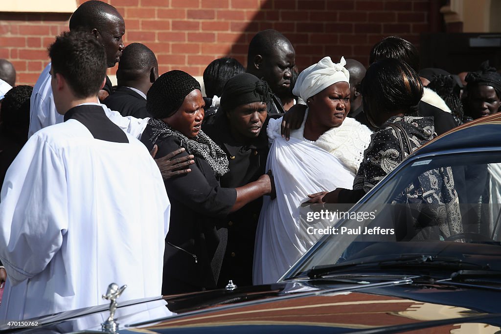 Funeral For Three Young Manyang Children Held At St Andrews Catholic Church