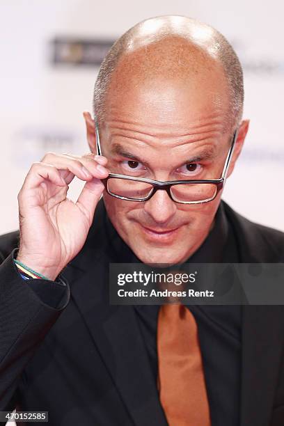 Christoph Maria Herbst attends the World premiere of Stromberg - Der Film at Cinedom Koeln on February 18, 2014 in Cologne, Germany.