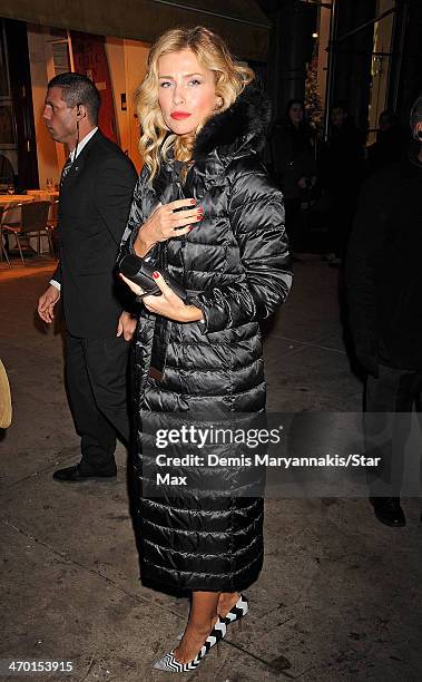 Model Daniela Pestova is seen on February 17 2014 in New York City.