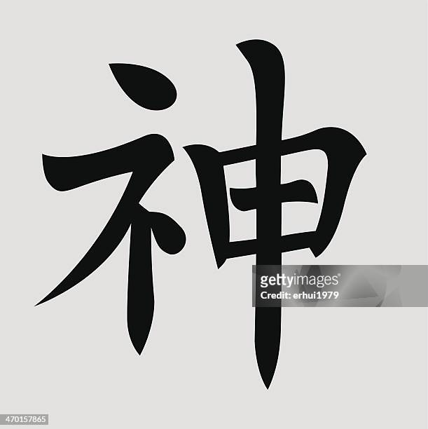 buddha - kanji stock illustrations