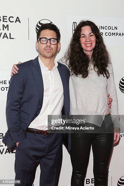 Producers Michael Gasparro and Lizzie Nastro attend the world premiere of "The Wannabe" during the 2015 Tribeca Film Festival at BMCC Tribeca PAC on...