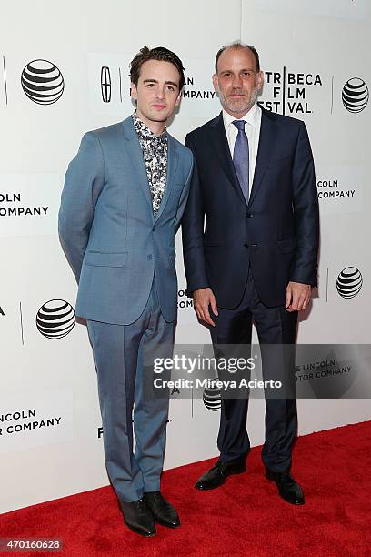 Actors Vincent Piazza and Nick Sandow attend the world premiere of "The Wannabe" during the 2015 Tribeca Film Festival at BMCC Tribeca PAC on April...