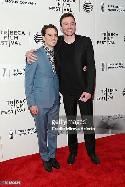 Actor Vincent Piazza and director Jay Bulger attend the world premiere of "The Wannabe" during the 2015 Tribeca Film Festival at BMCC Tribeca PAC on...
