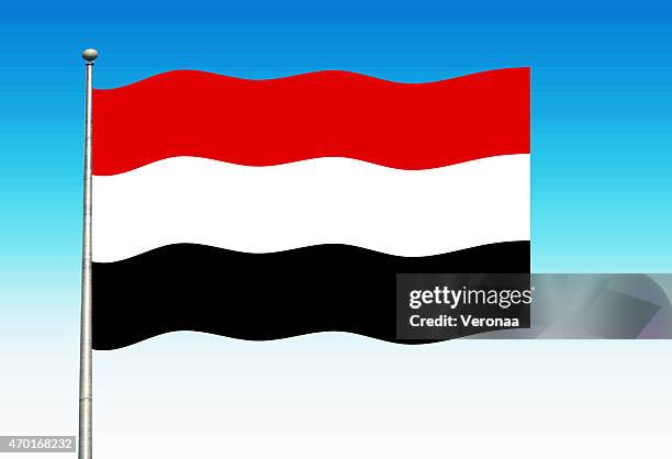 yemen flag - middle east pattern stock illustrations