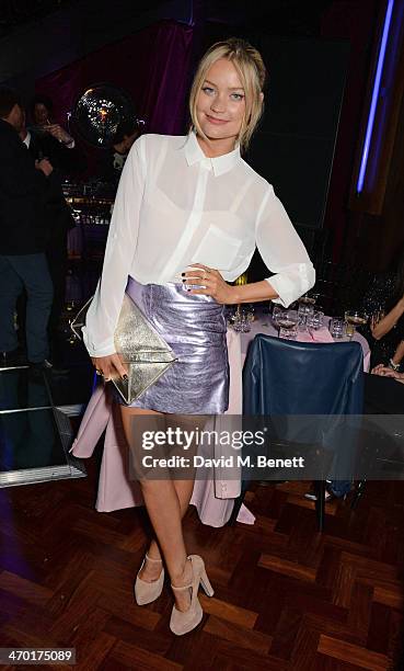 Laura Whitmore attends the Elle Style Awards 2014 after party at One Embankment on February 18, 2014 in London, England.