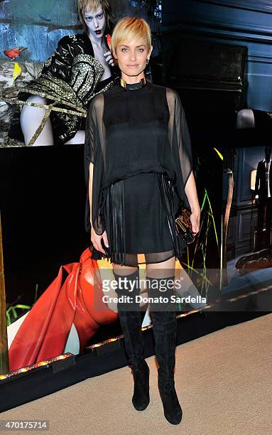 Model/actress Amber Valletta attends "W Stories" presented by Leon Max and hosted by Stefano Tonchi, Leon Max and Amber Valletta at a private...