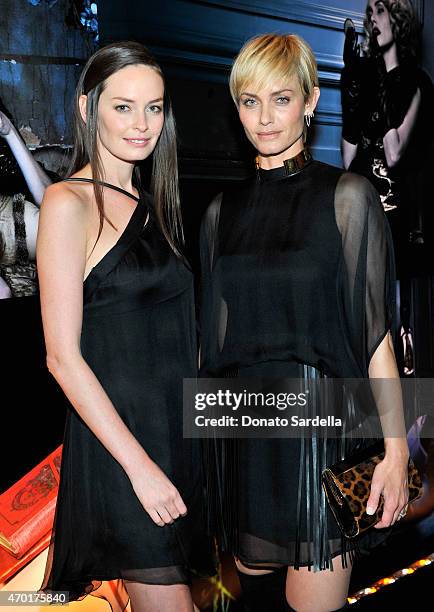 Model Yana Boyko Max and model/actress Amber Valletta attend "W Stories" presented by Leon Max and hosted by Stefano Tonchi, Leon Max and Amber...