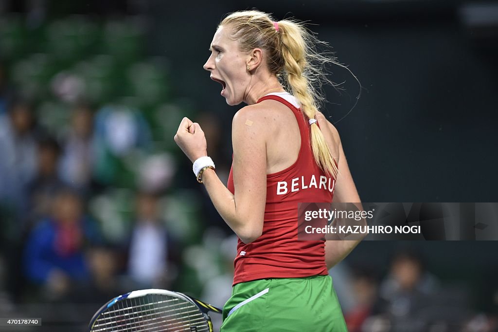 TENNIS-FEDCUP-JPN-BLR