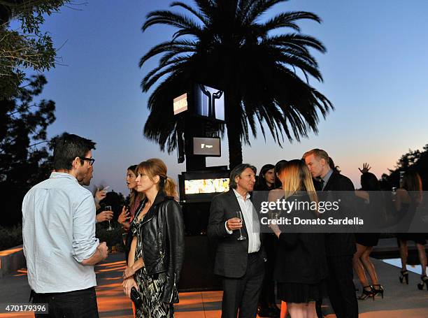 Guests attend "W Stories" presented by Leon Max and hosted by Stefano Tonchi, Leon Max and Amber Valletta at a private residence on April 17, 2015 in...