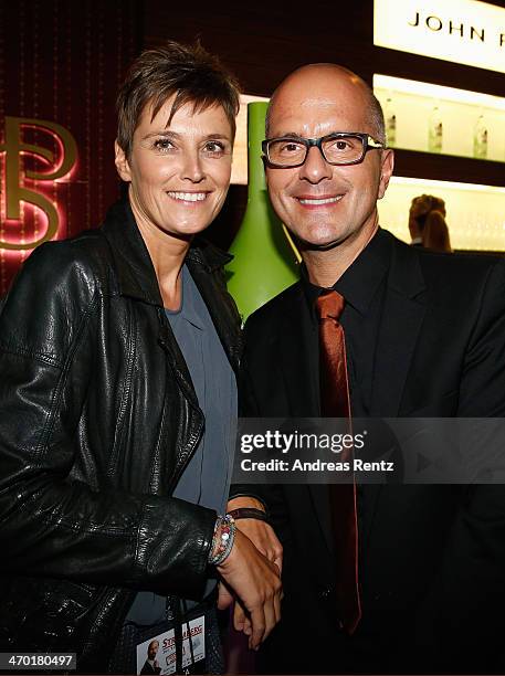 Christoph Maria Herbst and his wife Gisi Herbst attend the after show party to the World premiere of Stromberg - Der Film at Diamonds on February 18,...