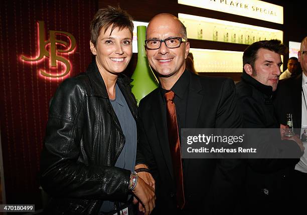 Christoph Maria Herbst and his wife Gisi Herbst attend the after show party to the World premiere of Stromberg - Der Film at Diamonds on February 18,...