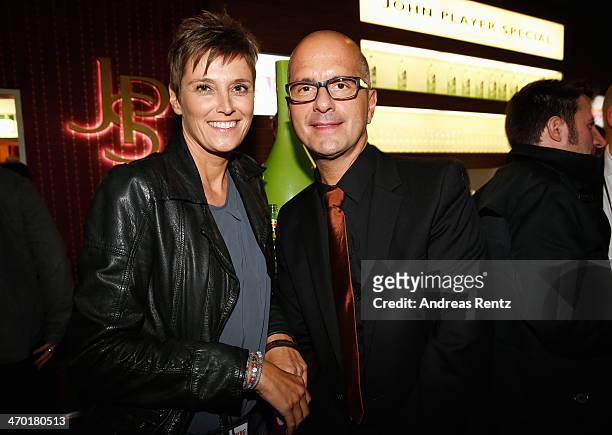 Christoph Maria Herbst and his wife Gisi Herbst attend the after show party to the World premiere of Stromberg - Der Film at Diamonds on February 18,...