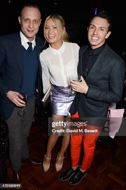 Laura Whitmore and guests attend the Elle Style Awards 2014 after party at One Embankment on February 18, 2014 in London, England.