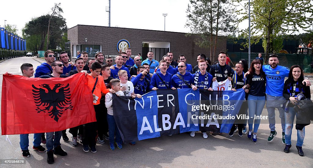 FC Internazionale Training Session And Press Conference