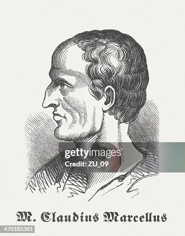 Marcus Claudius Marcellus Roman General Published In 1864 HighRes