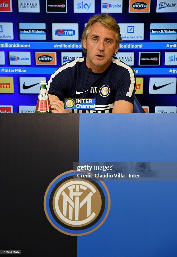 FC Internazionale Training Session And Press Conference