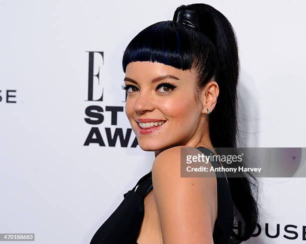 Lily Allen attends the Elle Style Awards 2014 at one Embankment on February 18, 2014 in London, England.