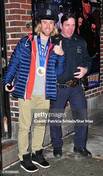 Olympian Sage Kotsenburg is seen on February 18, 2014 in New York City.